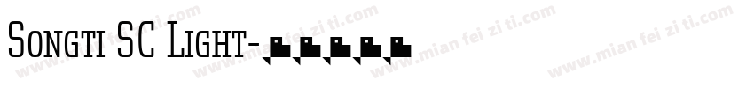 Songti SC Light字体转换